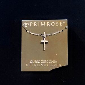 PRIMROSE Cross Pendant Sterling & CZ